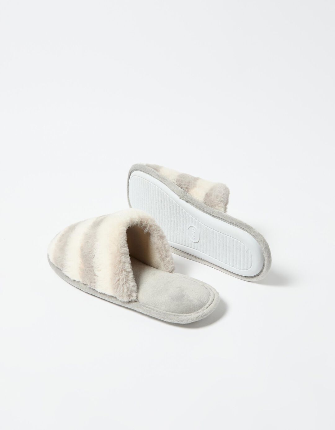 Chinelos de Quarto, Mulher, Cinzento