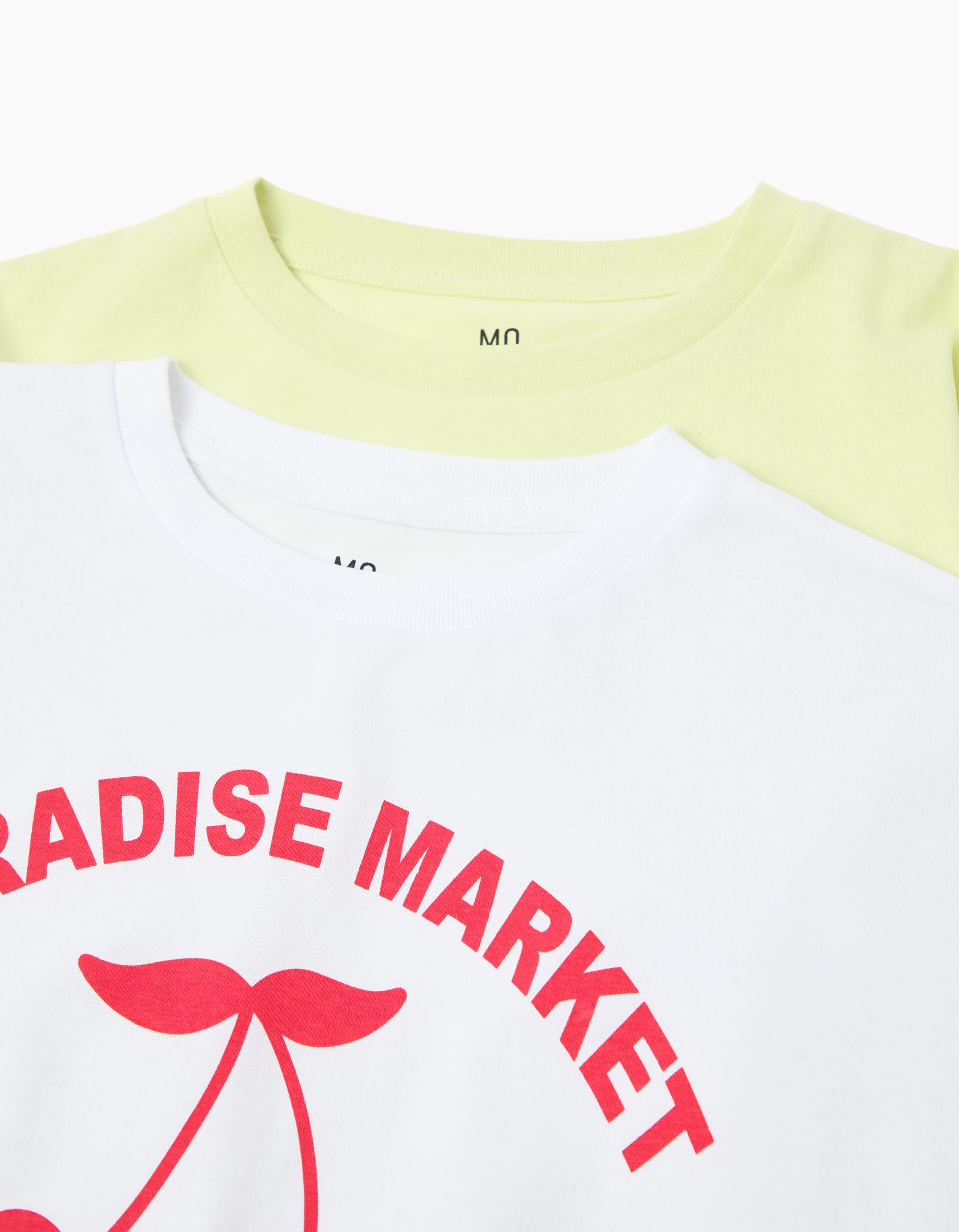 Comprar Online Pack 2 T-shirts, Menina, Branco