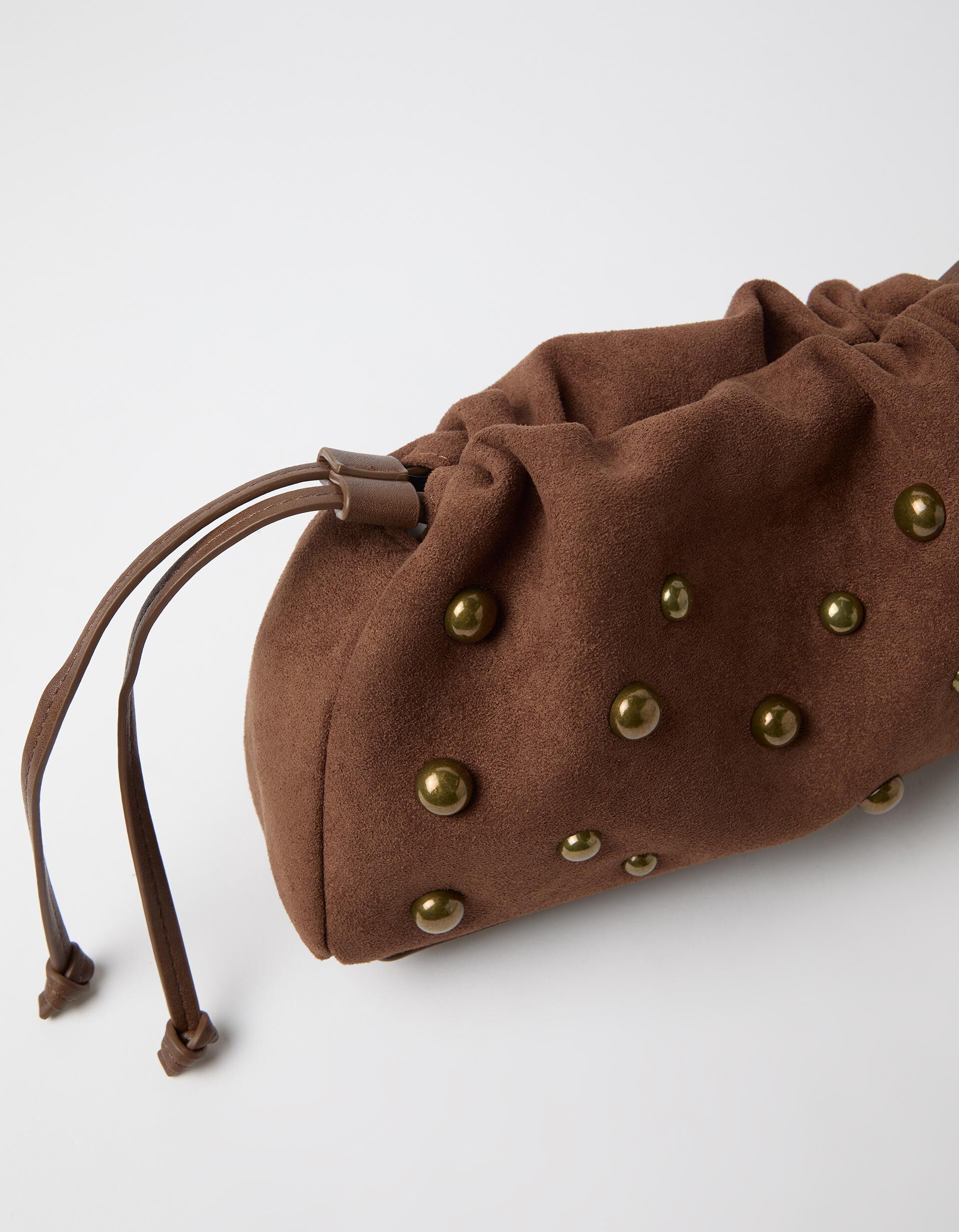 Comprar Online Mala Com Tachas Met&aacute;licas, Mulher, Castanho