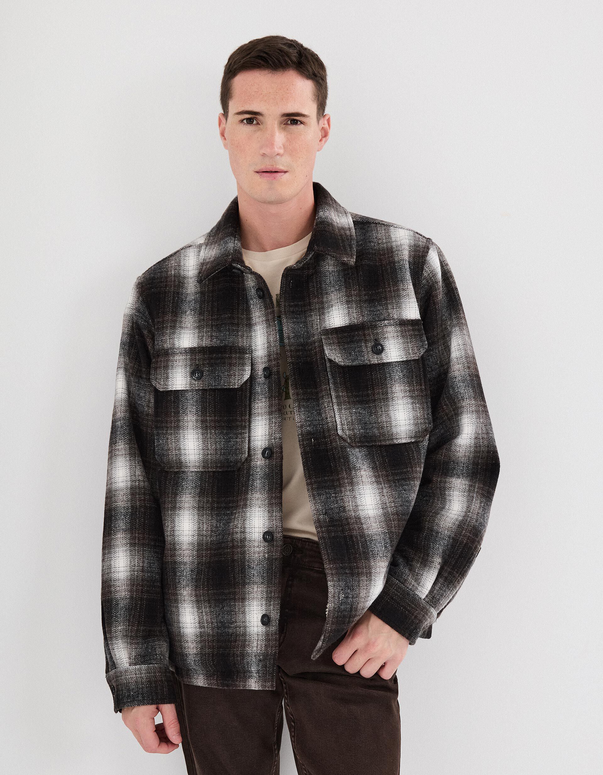 Comprar Online Sobrecamisa, Homem, Cinzento Escuro