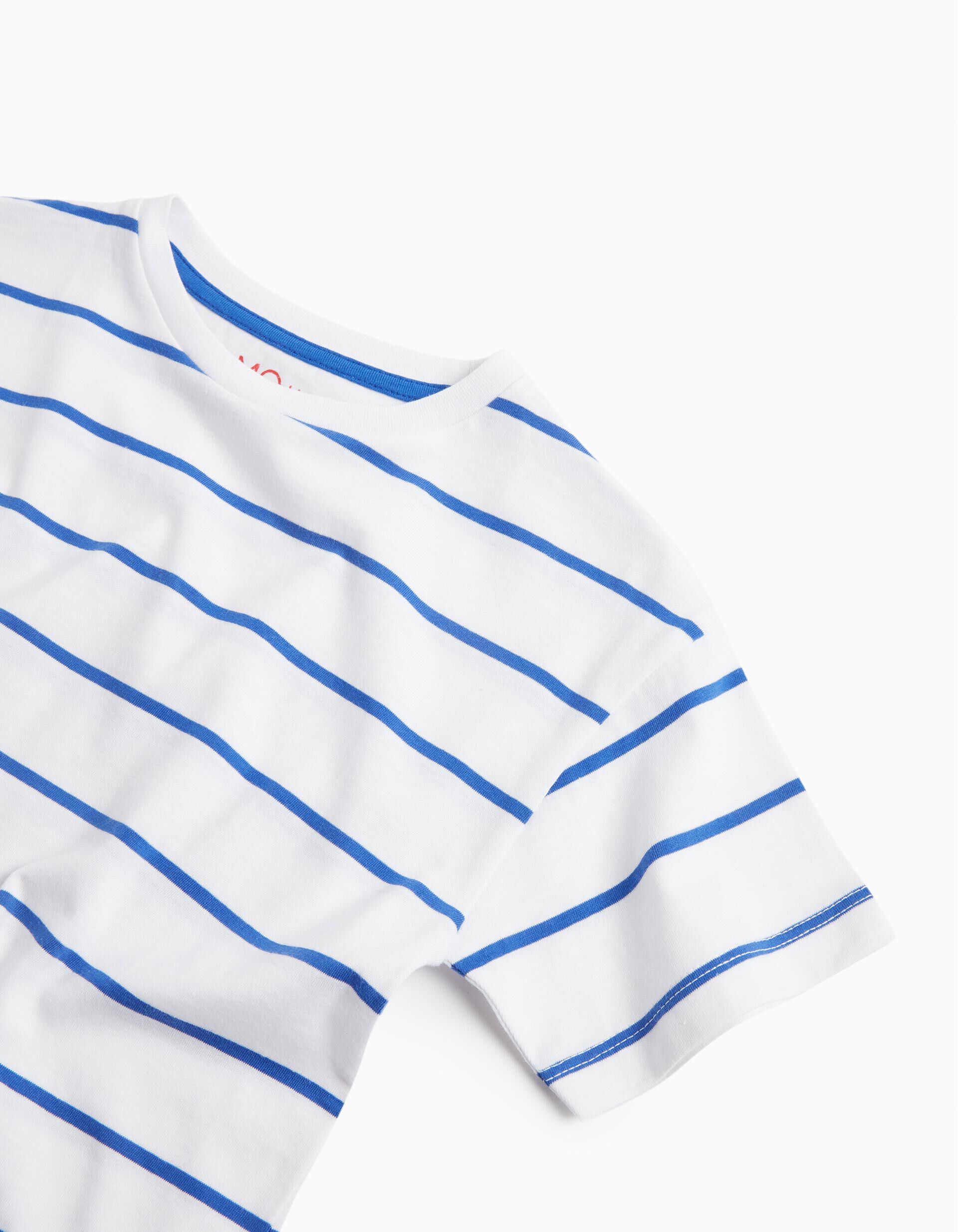 Comprar Online Striped T-shirt, Boys, White