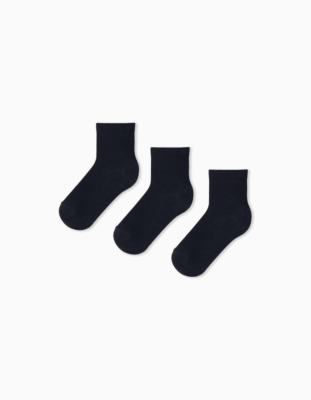 Pack 3 Pairs of Socks, Boy, Dark Blue