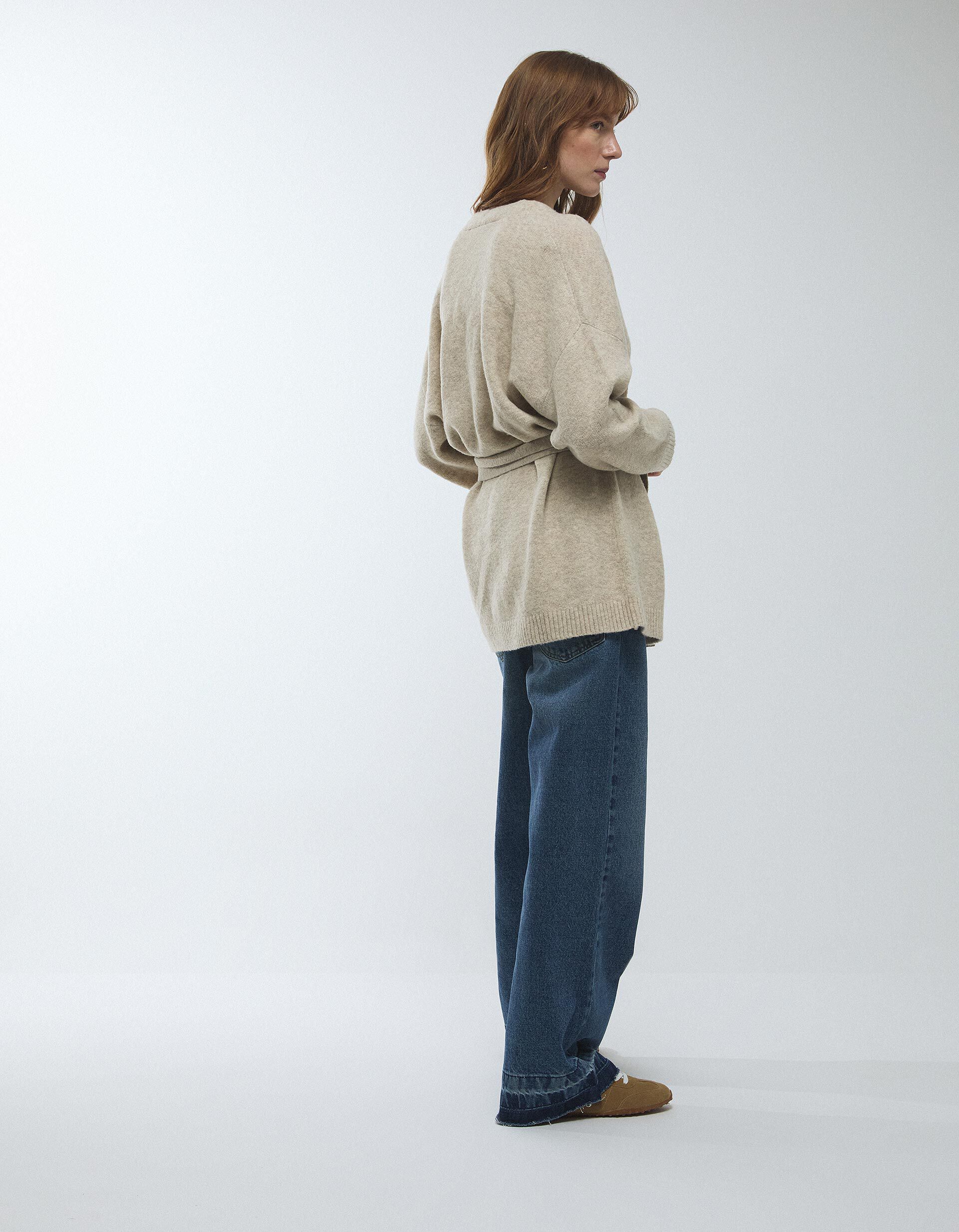 Comprar Online Casaco com L&atilde;, Mulher, Bege Claro