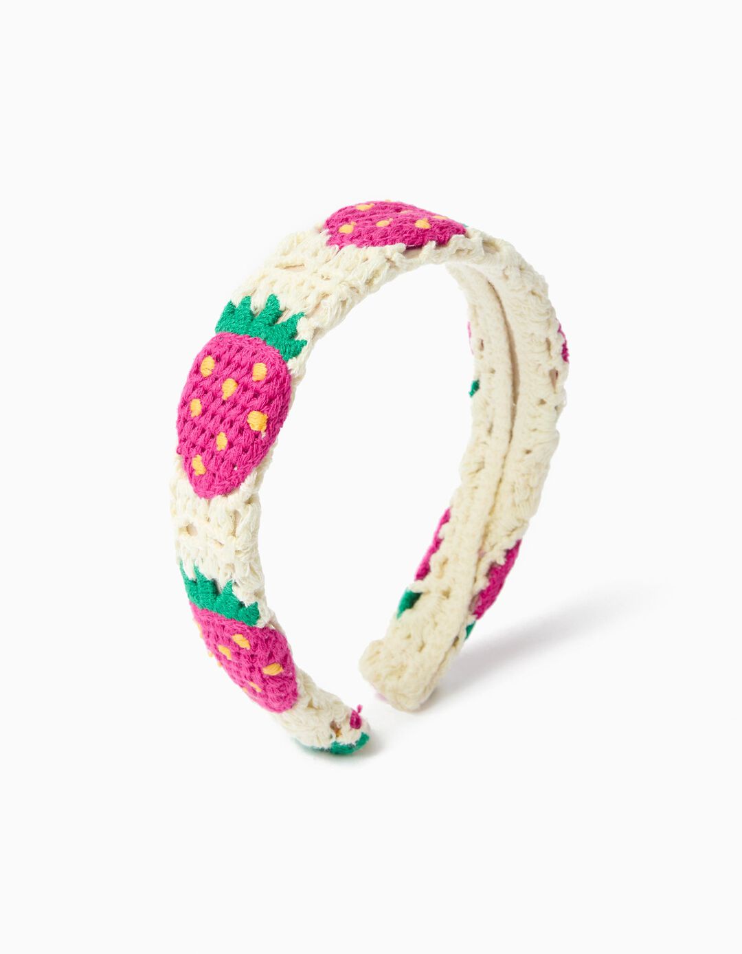 Bandolete Crochet Morangos, Menina, Multicolor