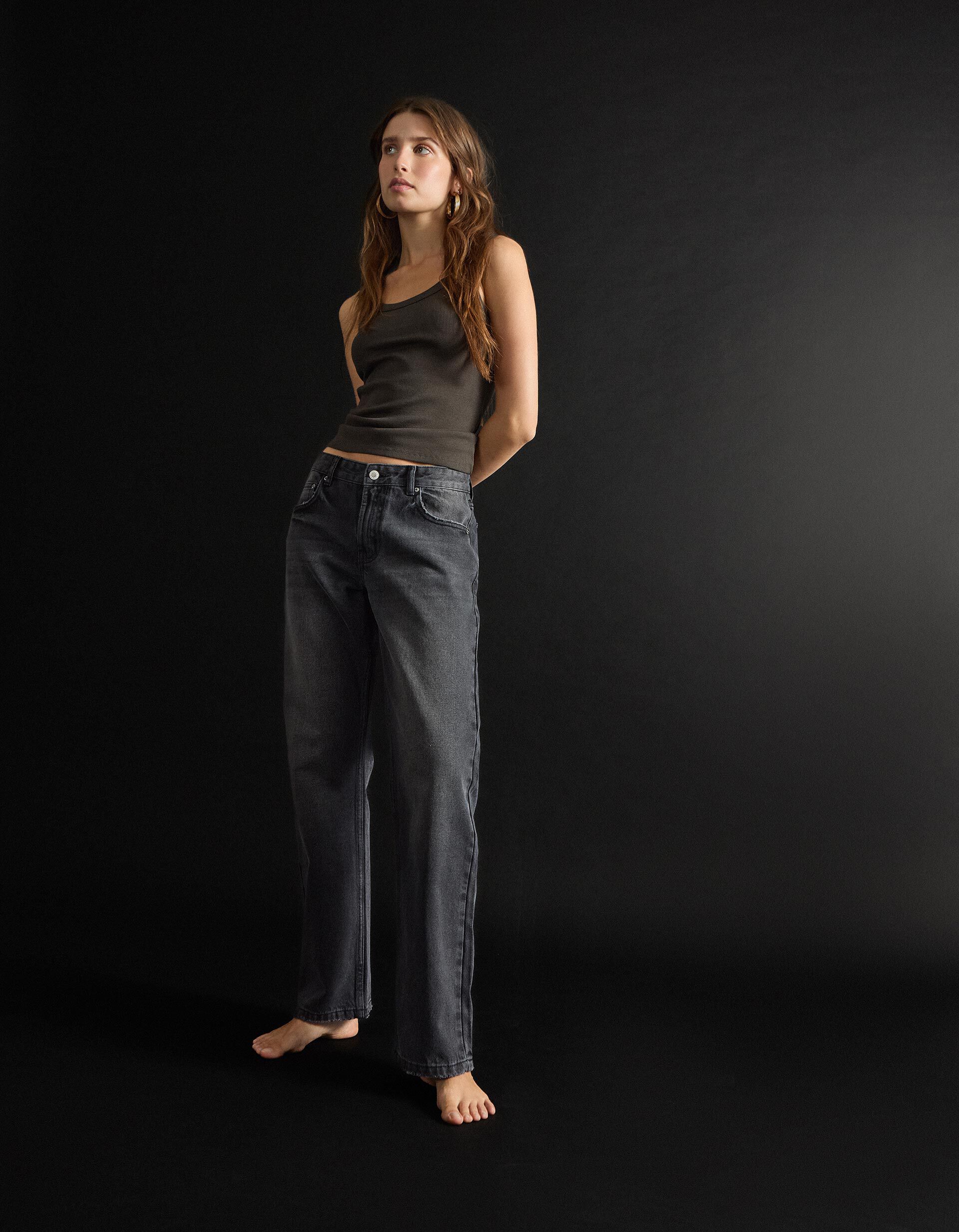 Comprar Online Cal&ccedil;as de Ganga 'Straight Fit', Mulher, Preto