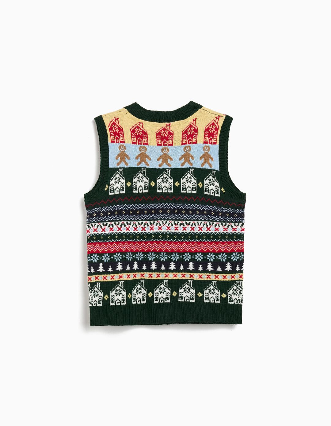 Colete de Natal, Menino, Verde Escuro