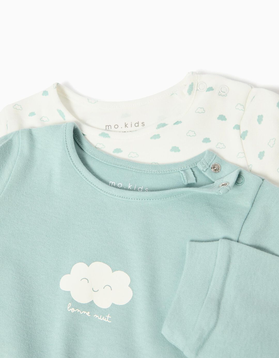 Pack 2 Babygrows, Menino, Verde Claro