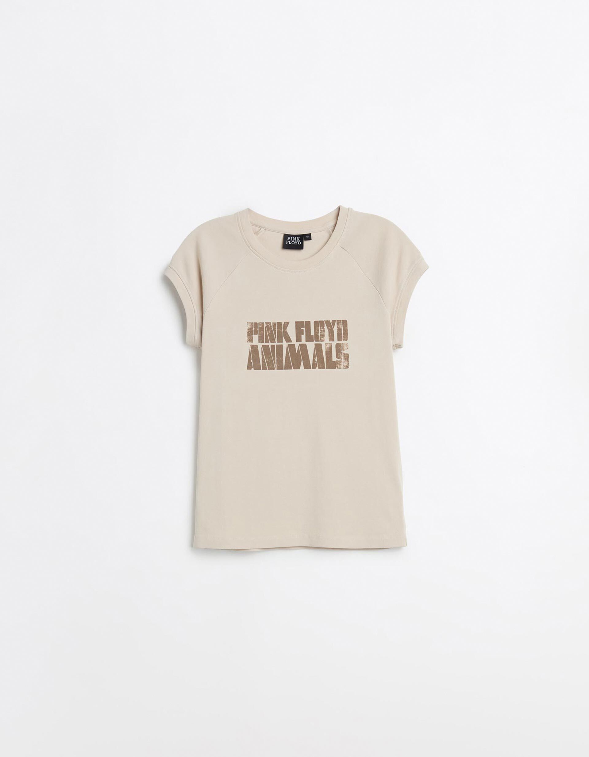 Comprar Online T-shirt Pink Floyd, Mulher, Bege