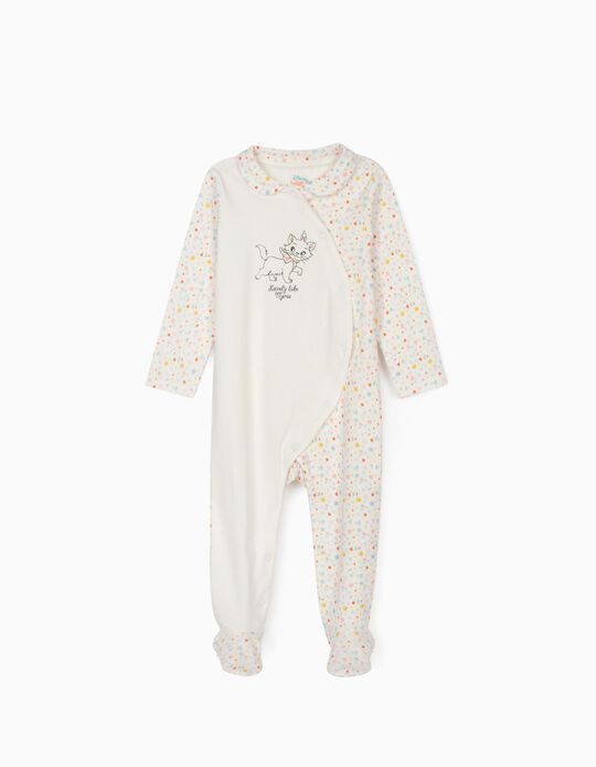 Sleepsuit for Baby Girls, 'Marie', White