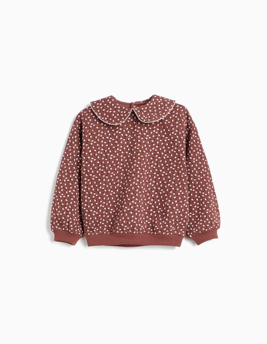 Comprar Online Sweatshirt Estampada, Menina, Castanho