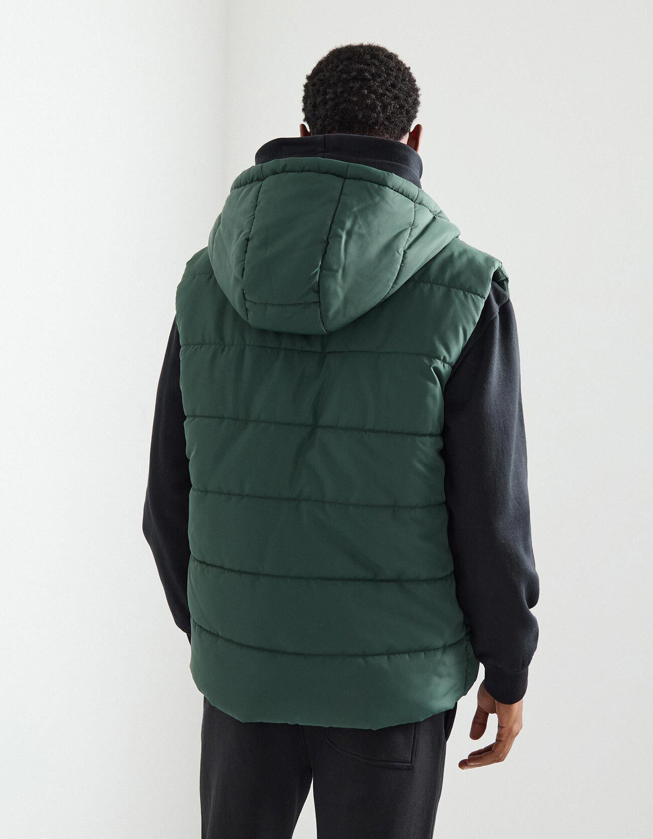 Comprar Online Colete com Capuz, Homem, Verde Escuro