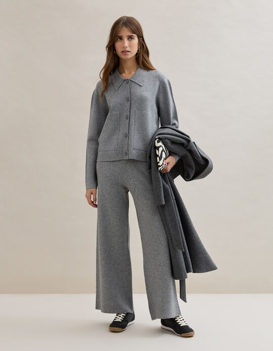 Comprar Online Casaco de Malha, Mulher, Cinzento