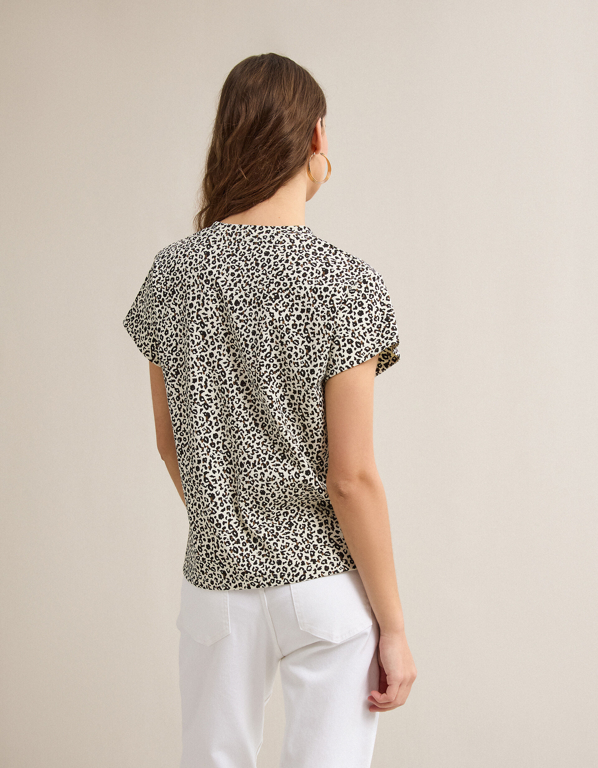 Comprar Online T-shirt Animal Print, Mulher, Preto