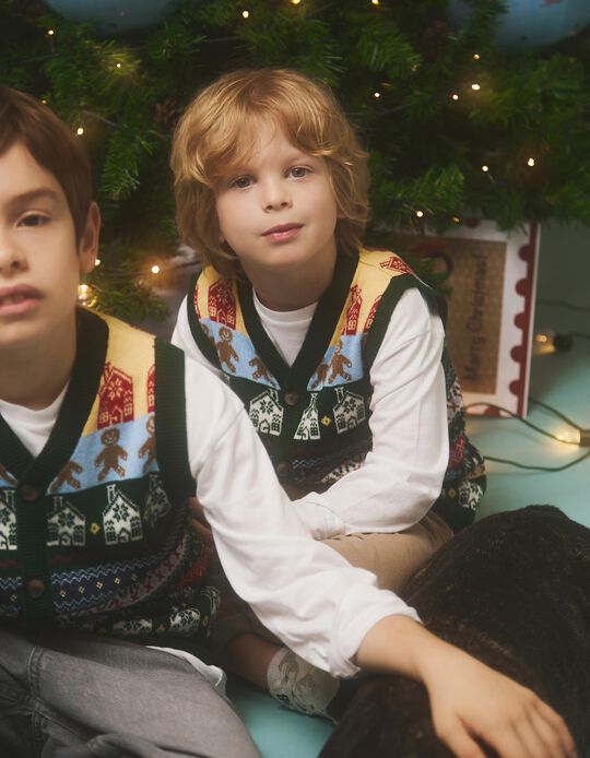 Comprar Online Colete de Natal, Menino, Verde Escuro