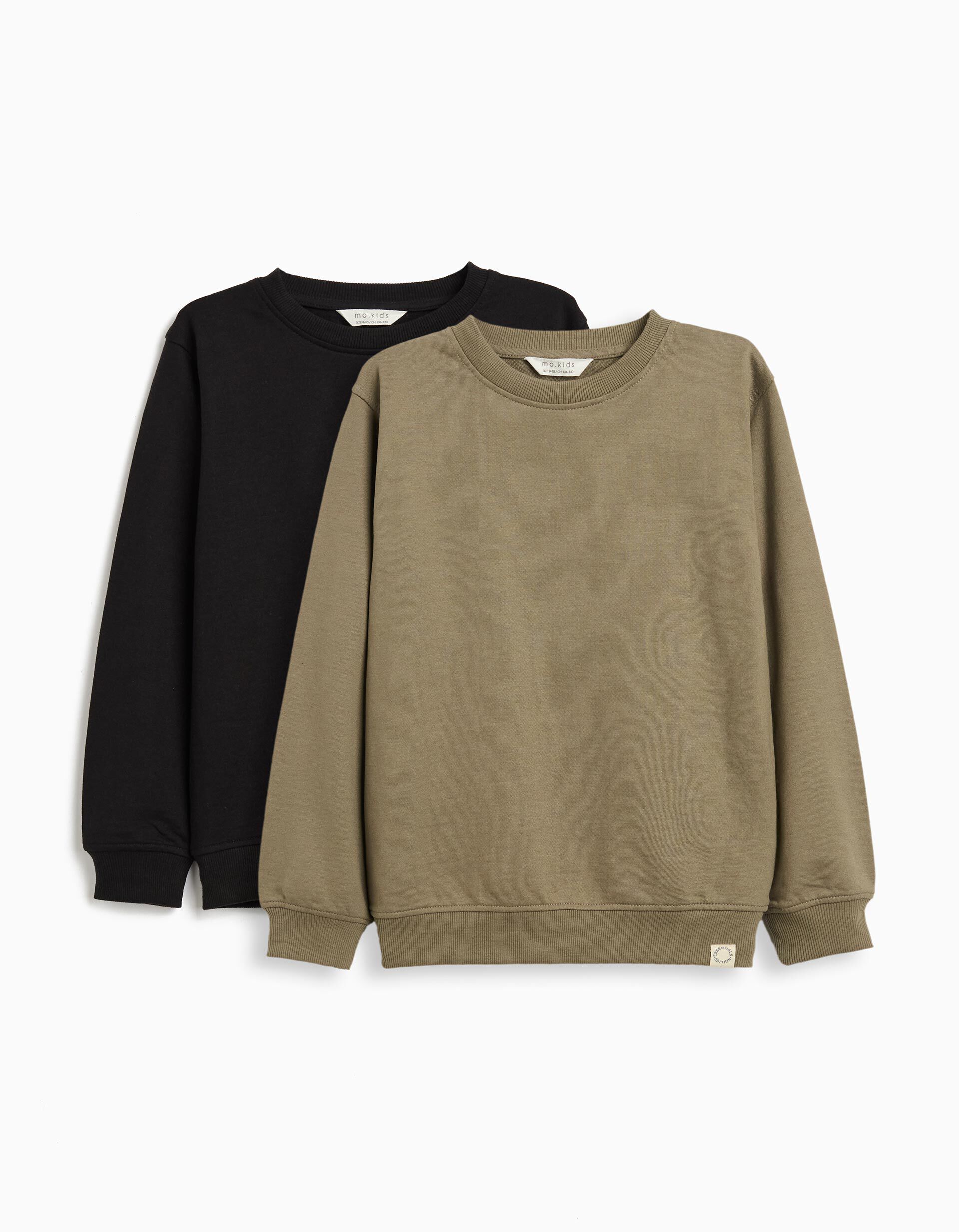 Comprar Online Pack 2 Sweatshirts de Felpa, Menino, Verde Escuro