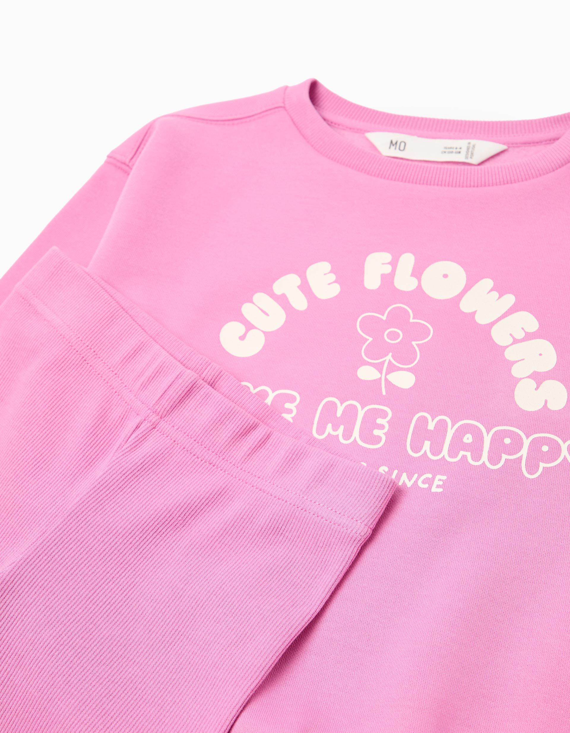 Comprar Online Conjunto Sweatshirt e Leggings, Menina, Rosa