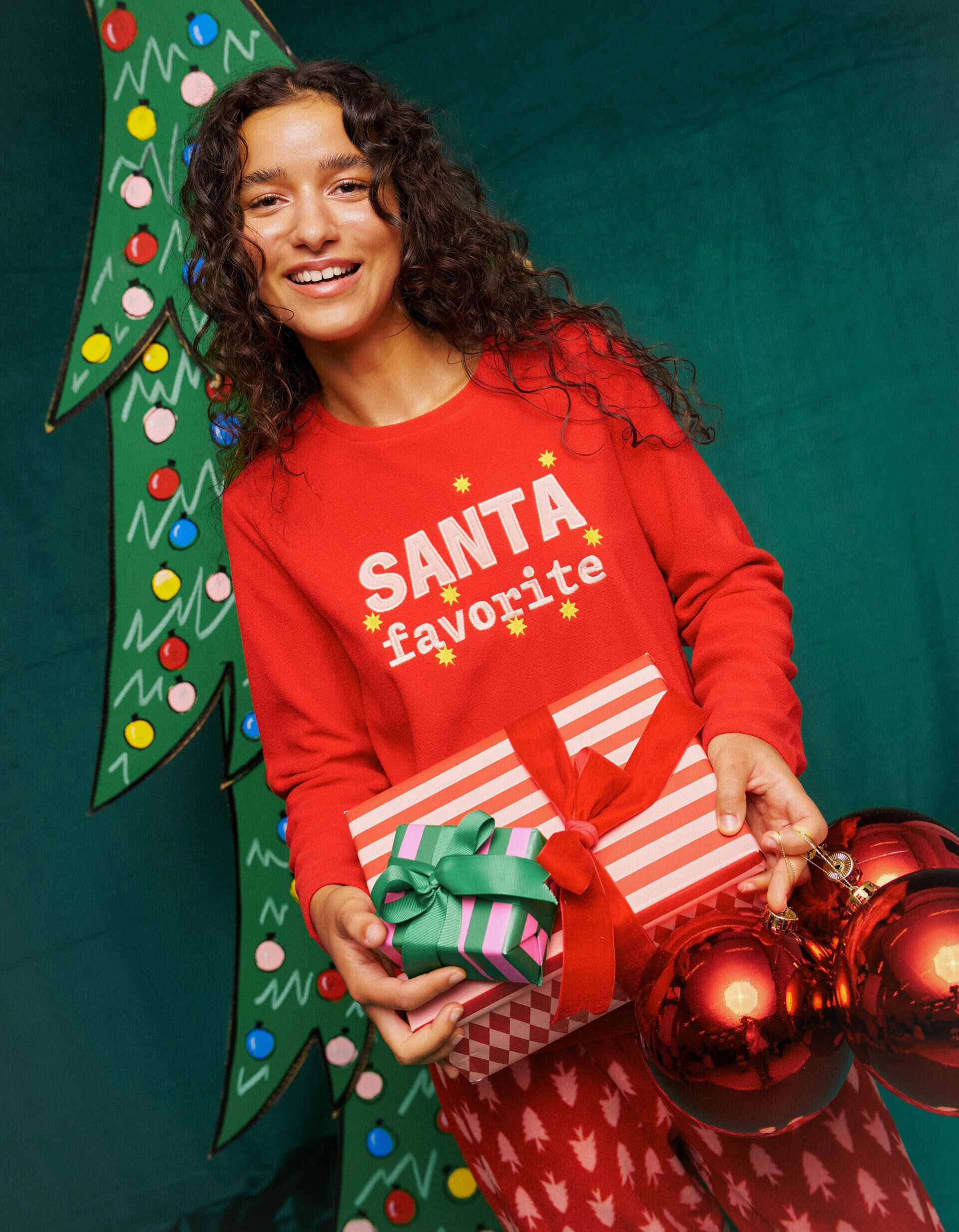 Comprar Online Pijama Polar De Natal, Mulher, Vermelho