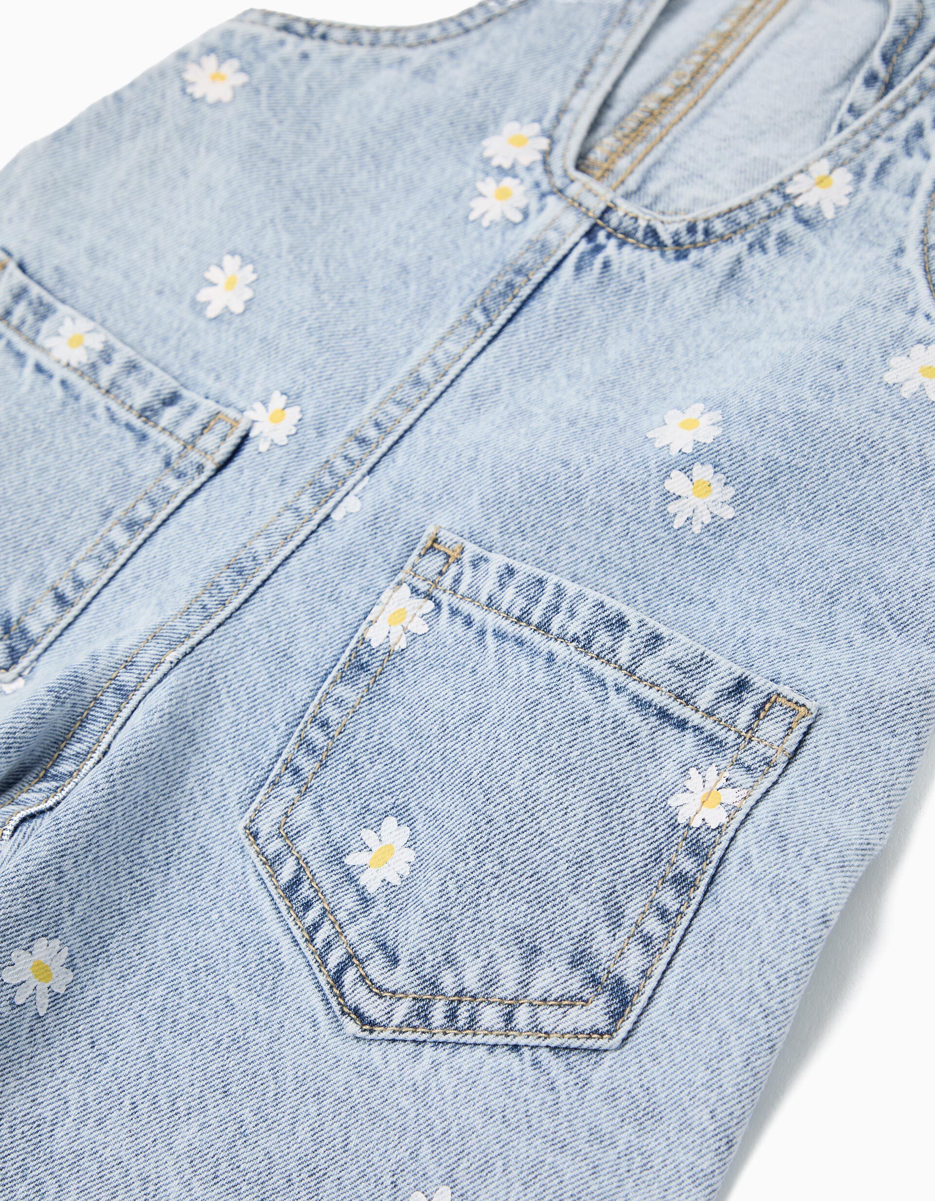 Comprar Online Jardineiras de Ganga 'Wide Leg', Menina, Azul Claro