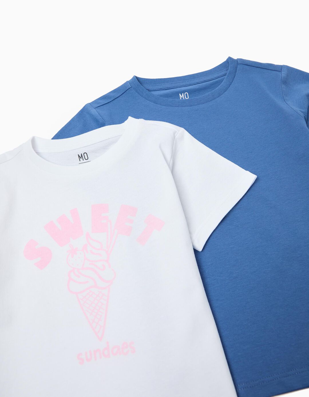Pack 2 T-shirts, Menina, Azul