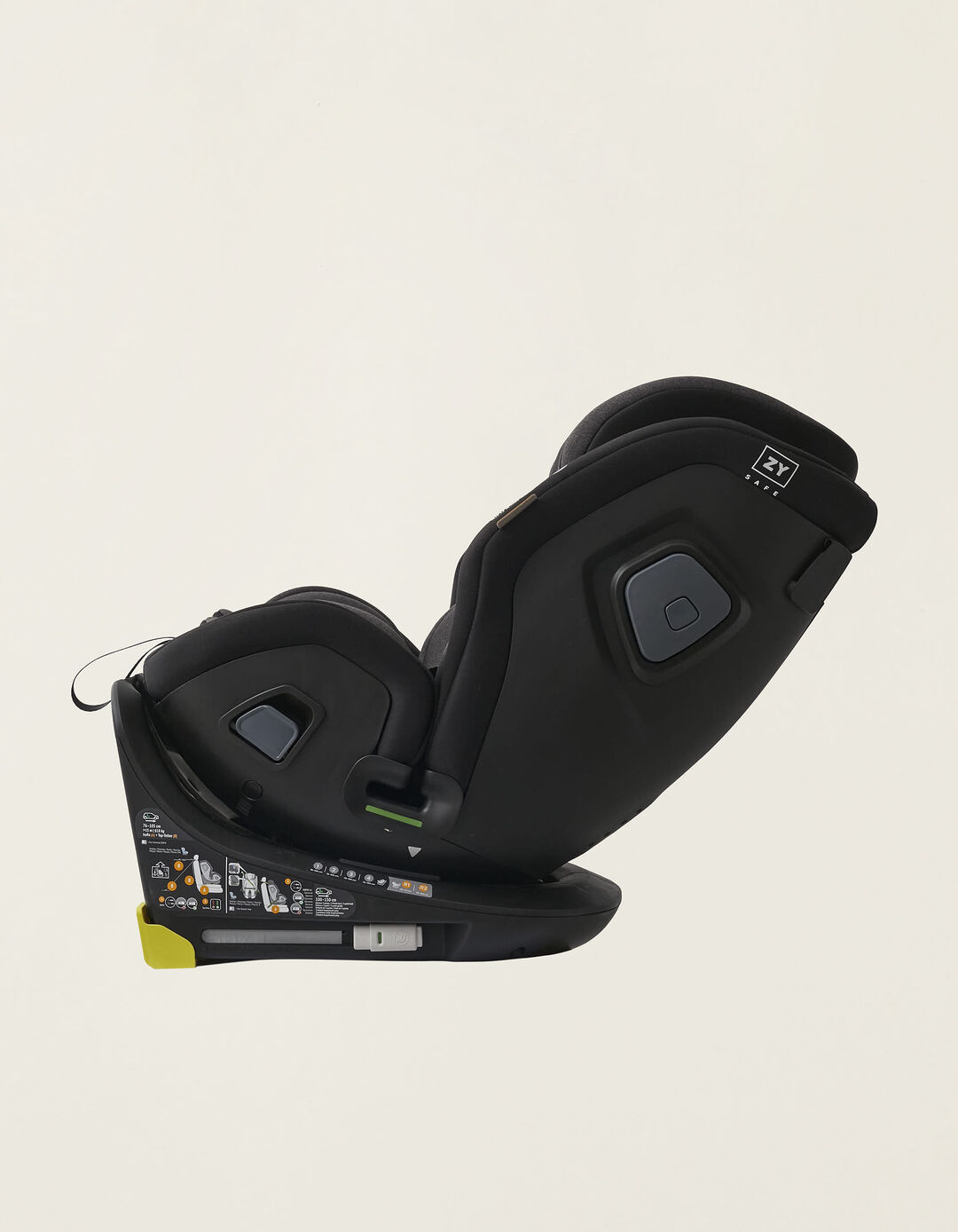 Cadeira Auto I-Size ZY Safe Premium com Isofix (40-150), Preto/Cinza