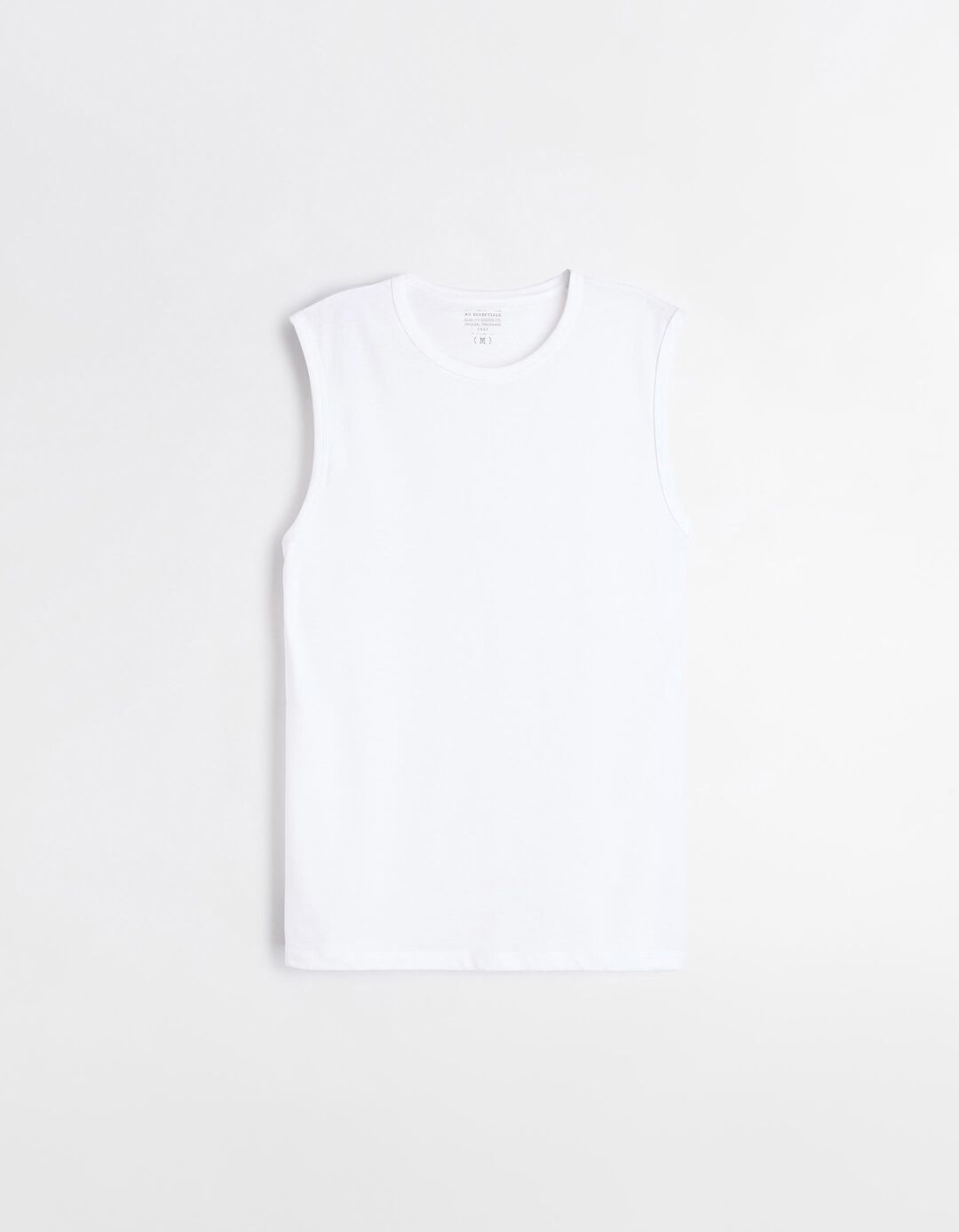 T-shirt sem mangas, Homem, Branco