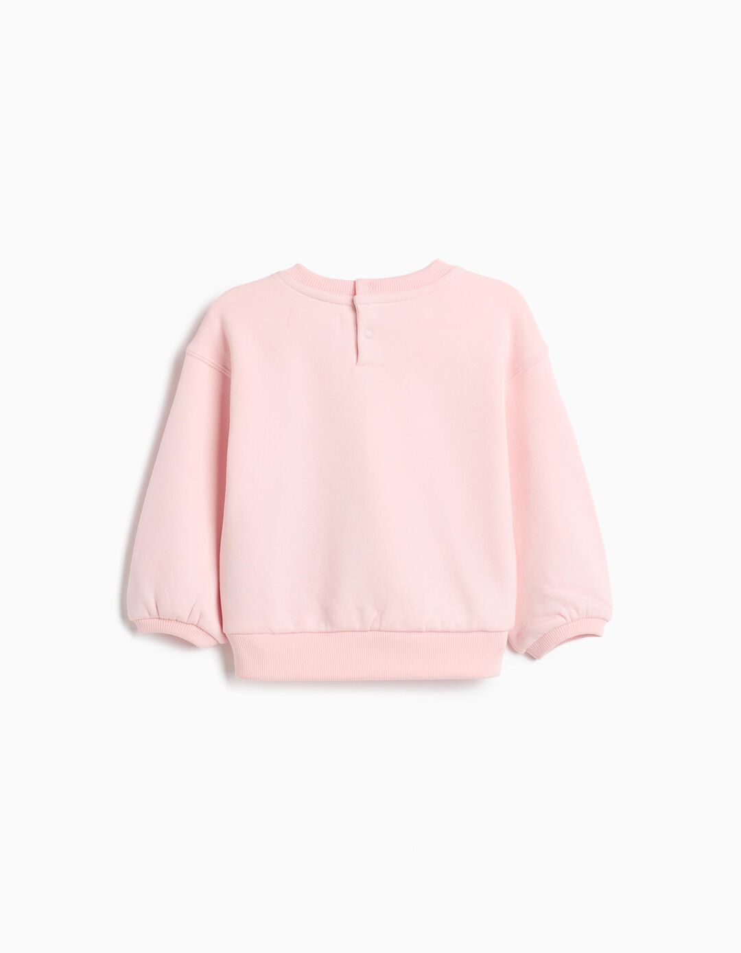 Sweatshirt De Felpa Estampada, Menina, Rosa Claro