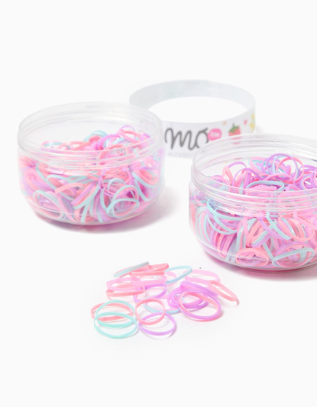 Pack 550 El&aacute;sticos de Cabelo, Menina, Rosa