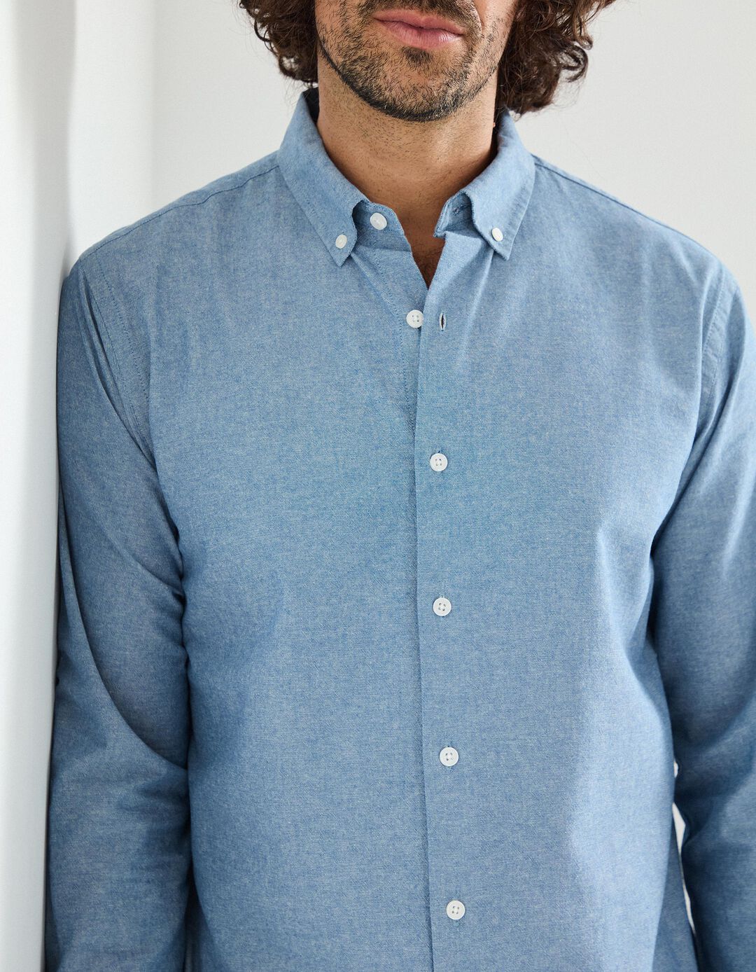 Camisa, Homem, Azul