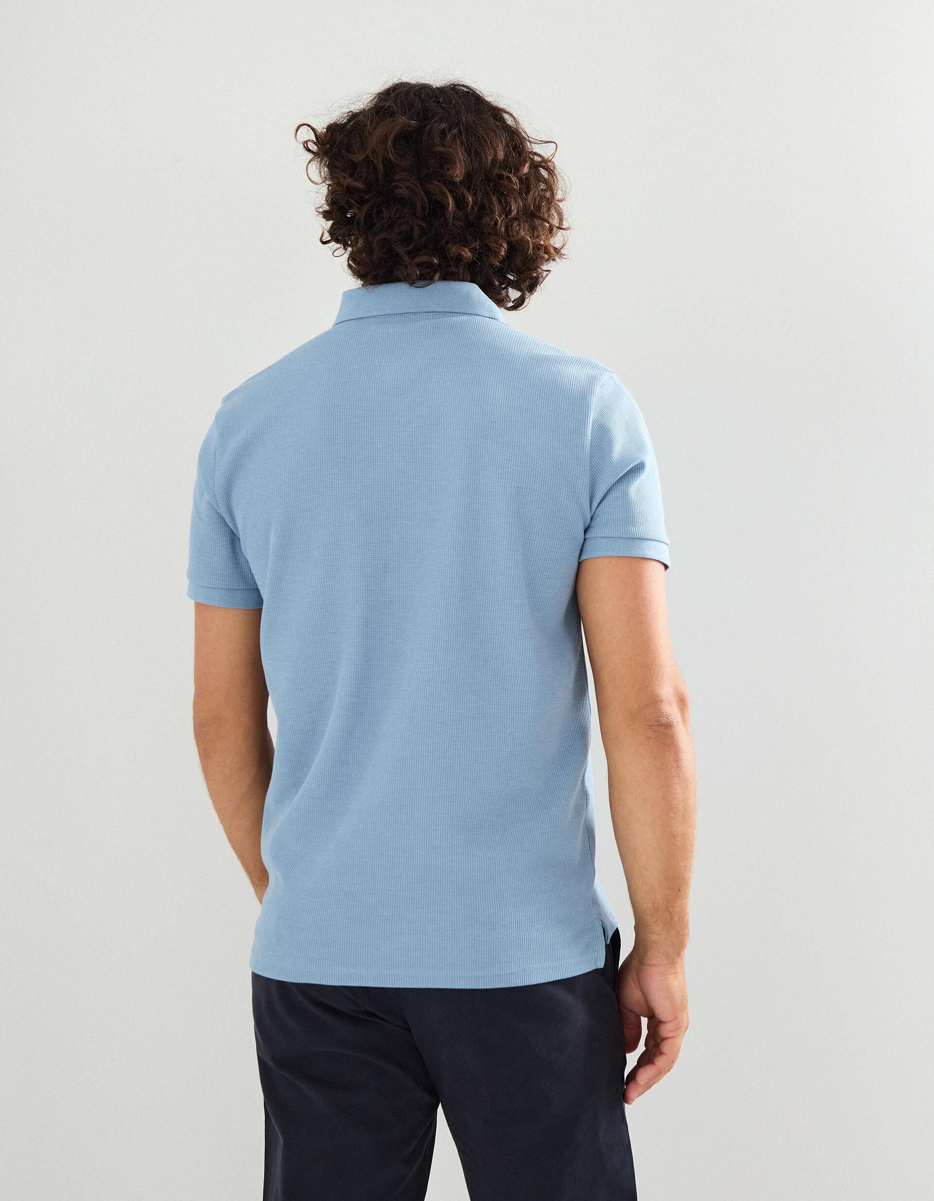 Comprar Online Polo Waffle, Homem, Azul 