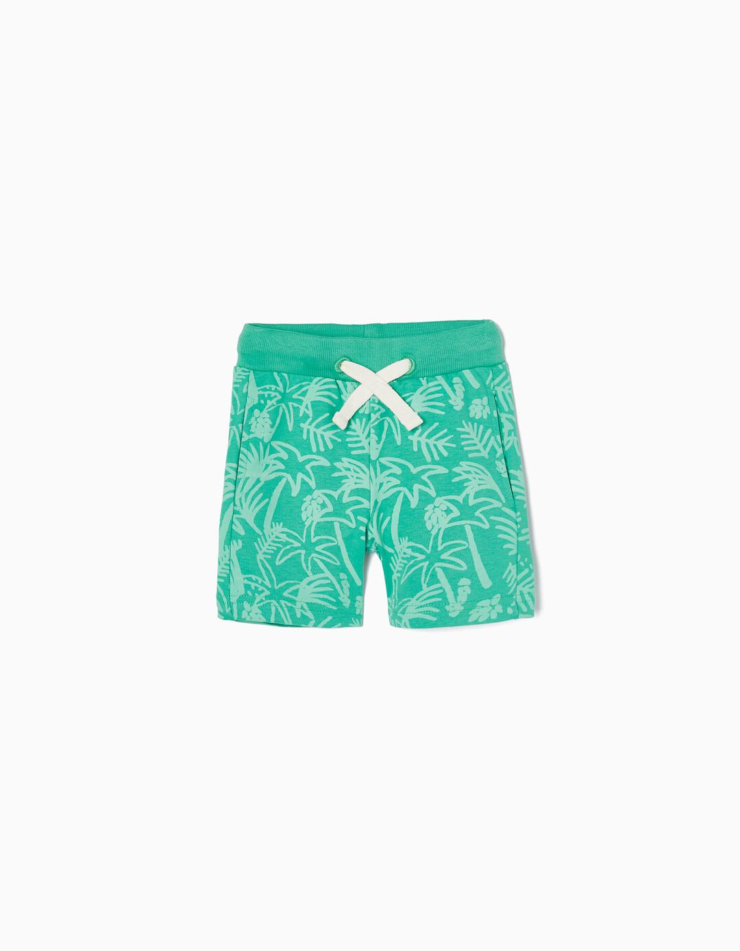 Cotton Shorts for Baby Boys 'Tropical', Green