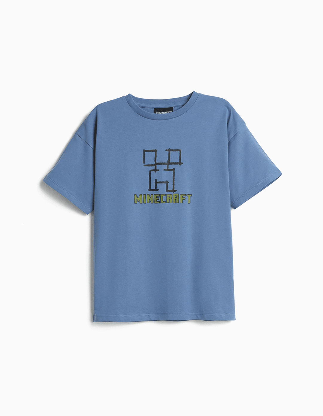 T-shirt Manga Curta 'Minecraft', Menino, Azul
