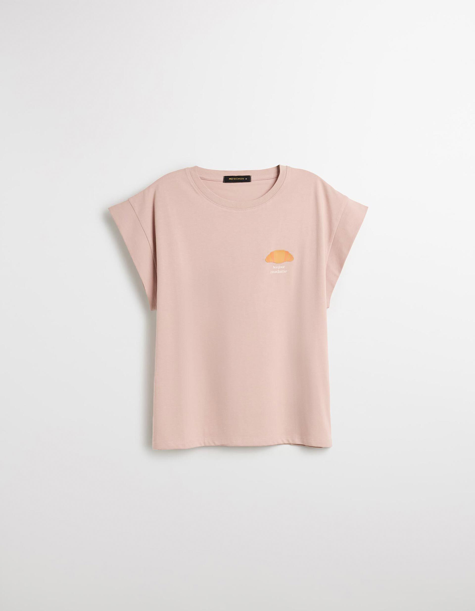 Comprar Online T-shirt Print, Mulher, Rosa Claro