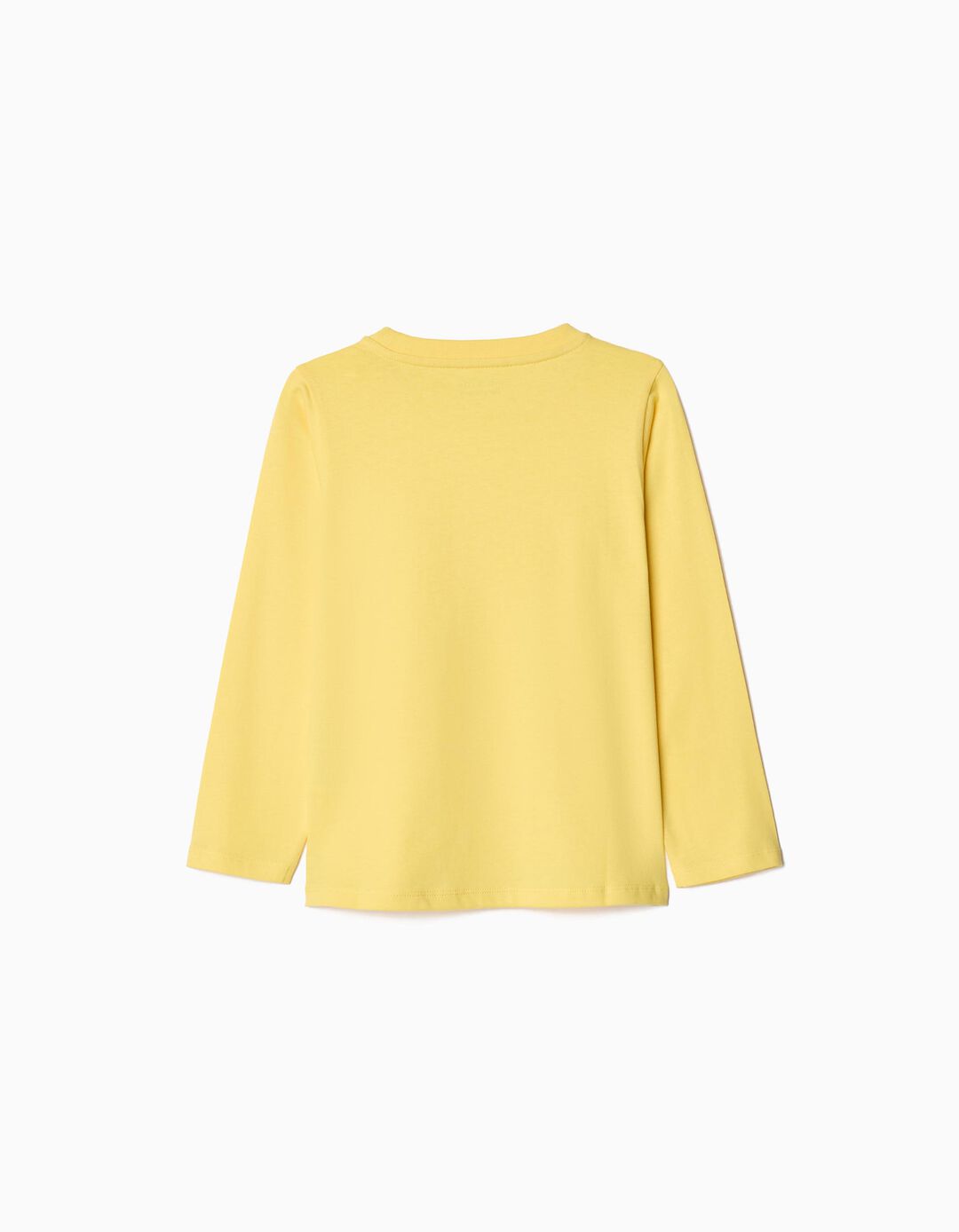 T-shirt de Manga Comprida Estampado, Menina, Amarelo