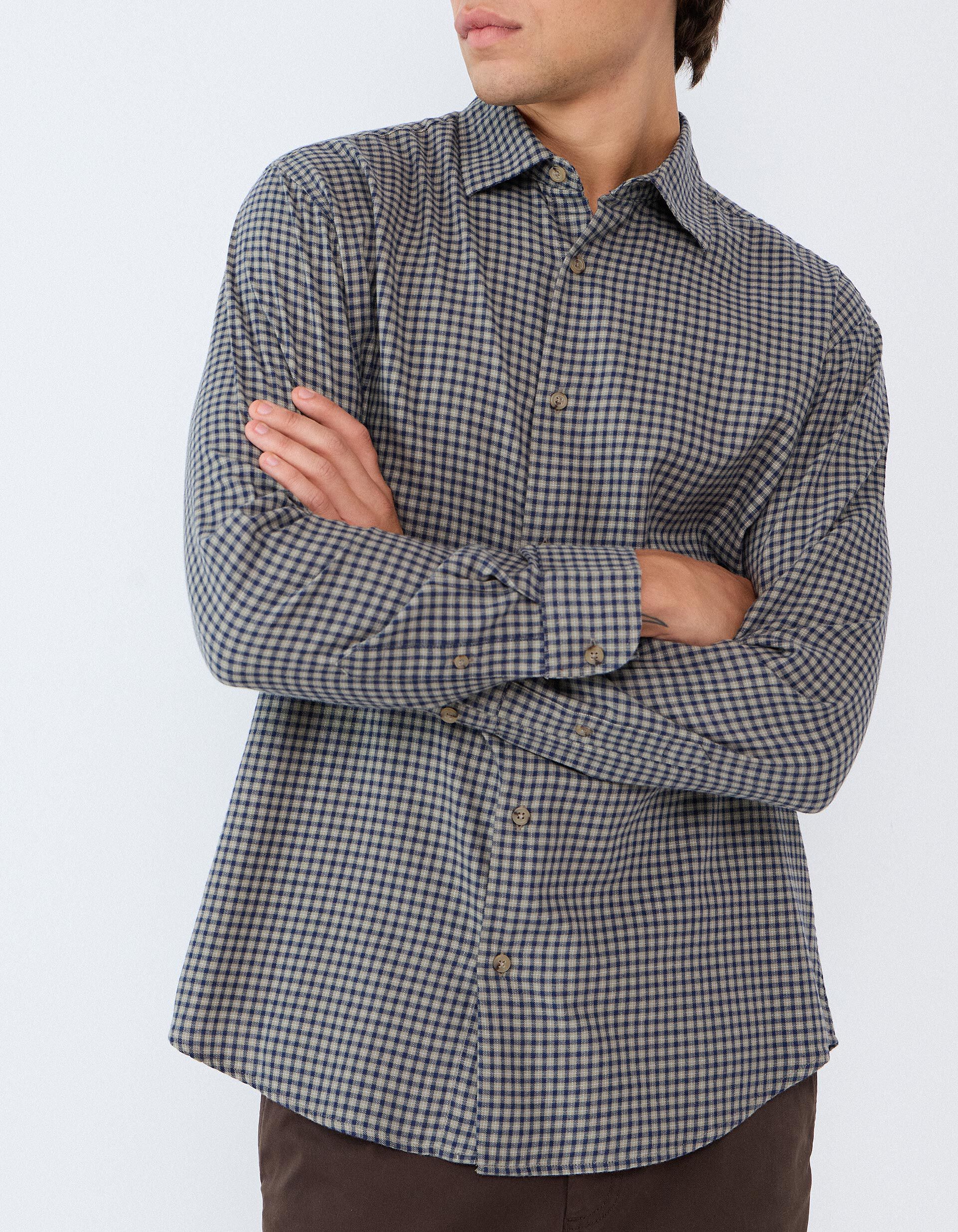 Comprar Online Camisa Slim Com Padr&atilde;o, Homem, Verde Escuro