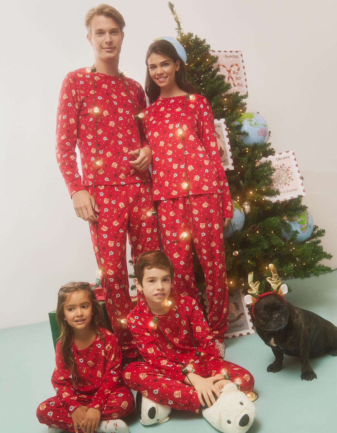 Pijama Polar de Natal, Mulher, Vermelho