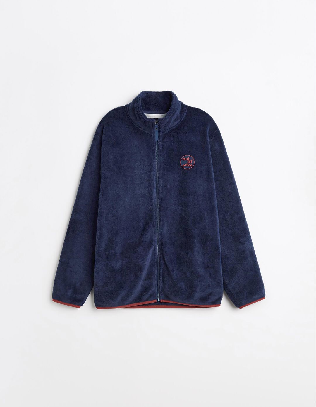 Casaco Polar Aveludado, Homem, Azul Escuro