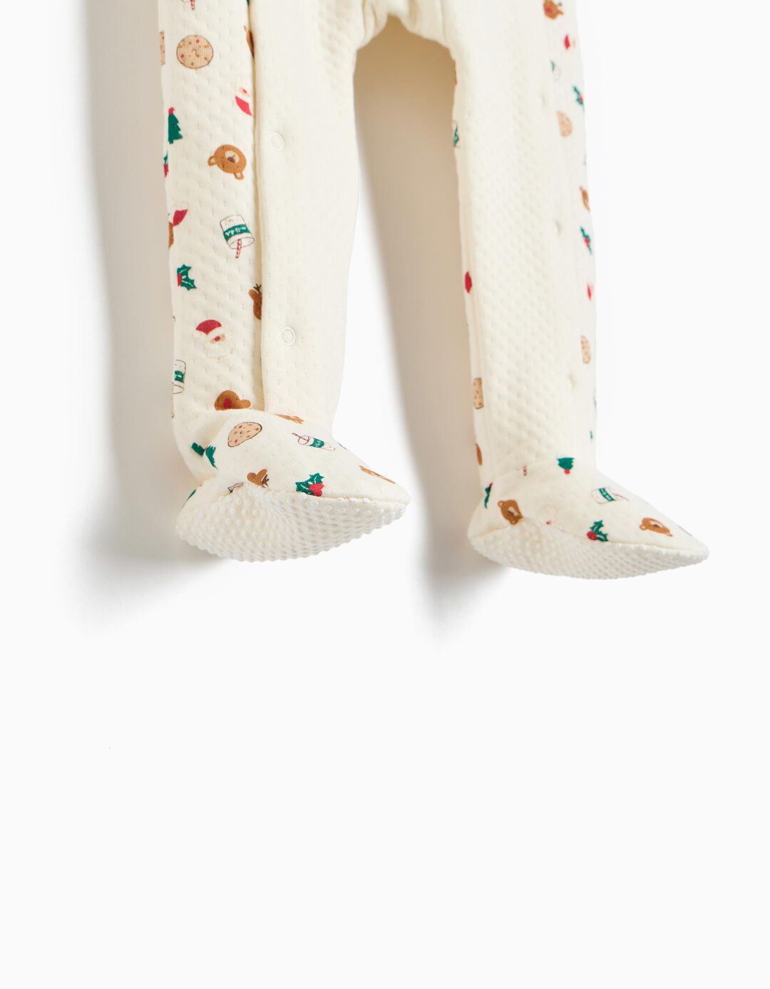 Babygrow Interlock Natal, Menino, Bege Claro