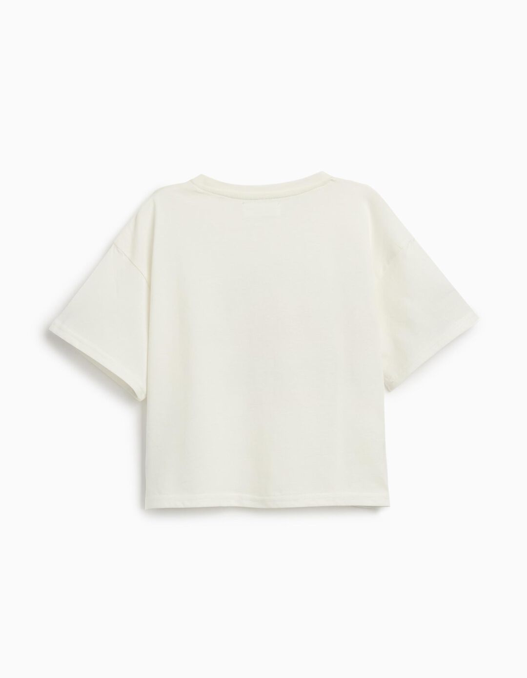T-shirt Print, Menina, Branco 
