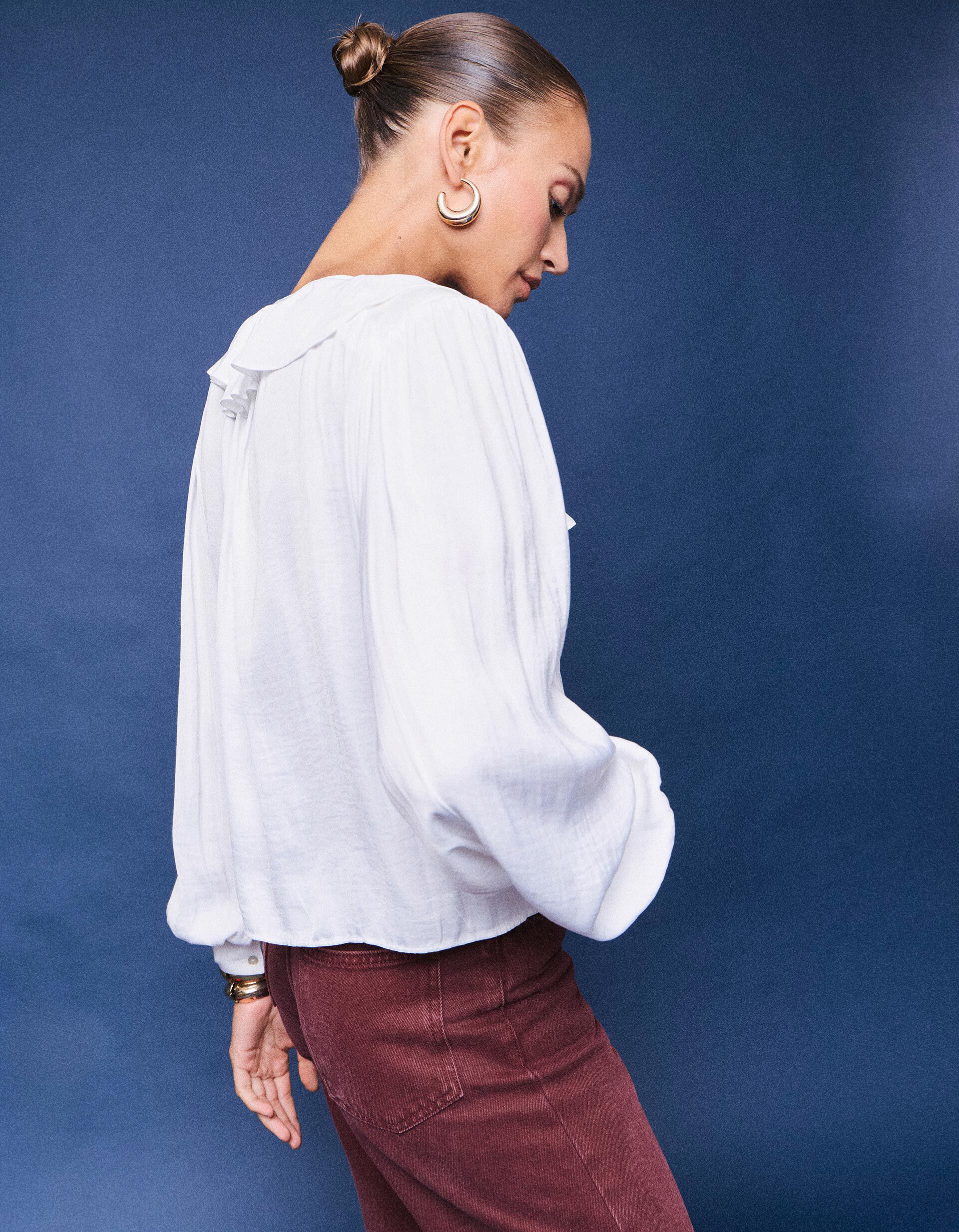 Comprar Online Blusa Fluida, Mulher, Branco