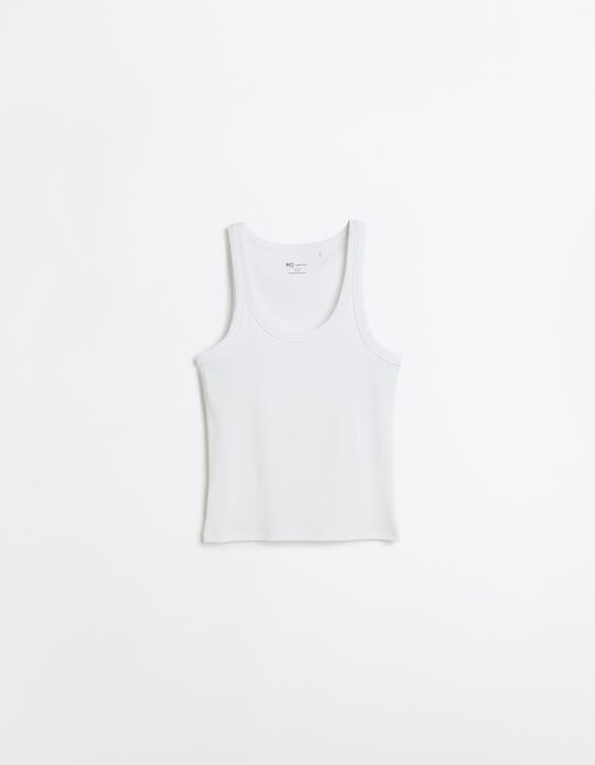 Comprar Online Tank Top Canelado, Mulher, Branco