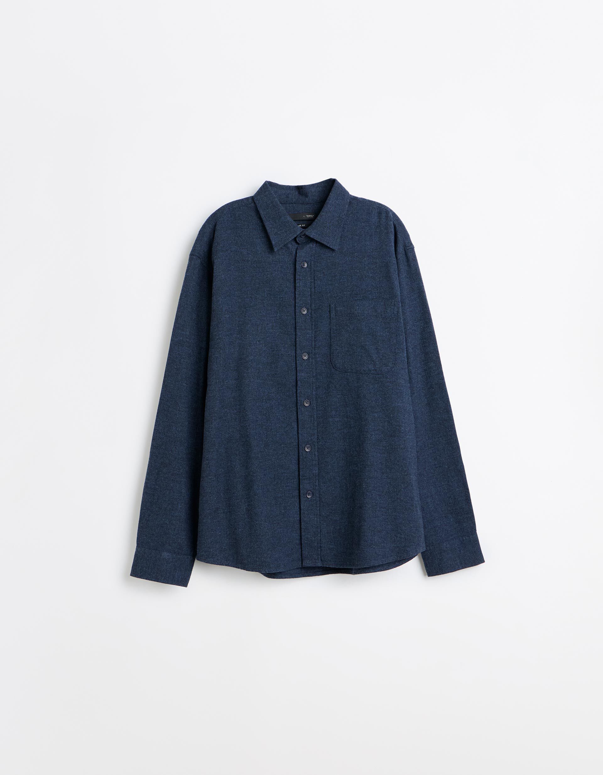 Comprar Online Camisa De Flanela, Homem, Azul Escuro