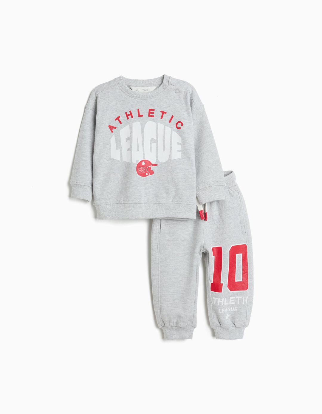 Conjunto de Jogging, Menino, Cinzento Claro