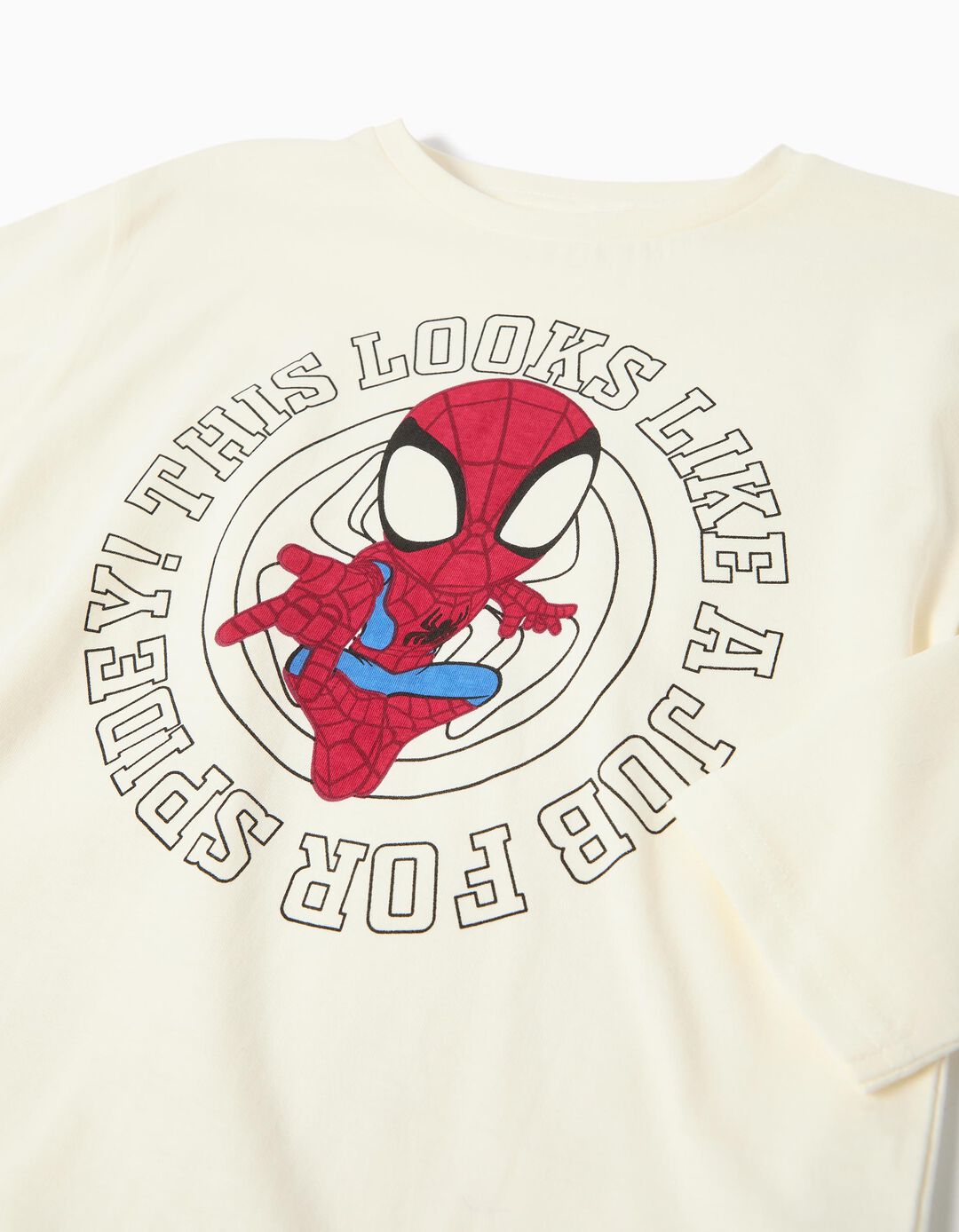 T-shirt de Manga Comprida 'Spider-Man', Menino, Branco