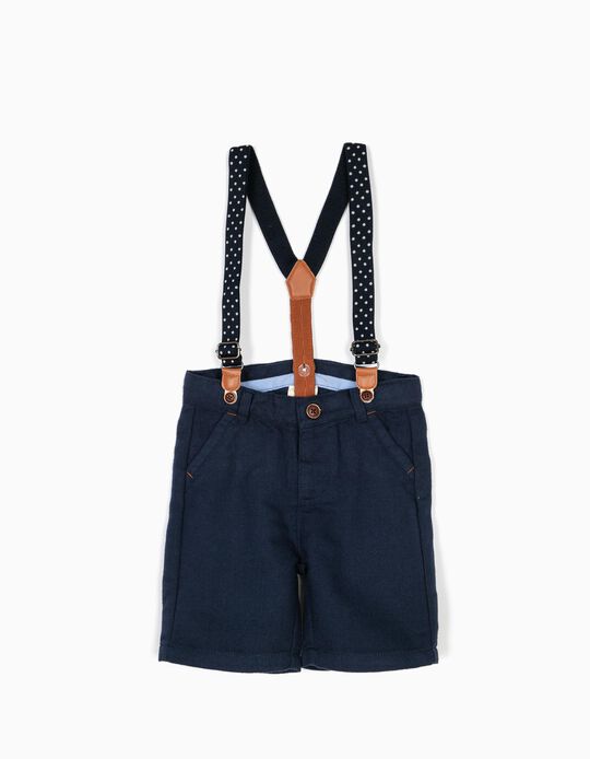 Cal&ccedil;&otilde;es com Suspens&oacute;rios Azuis