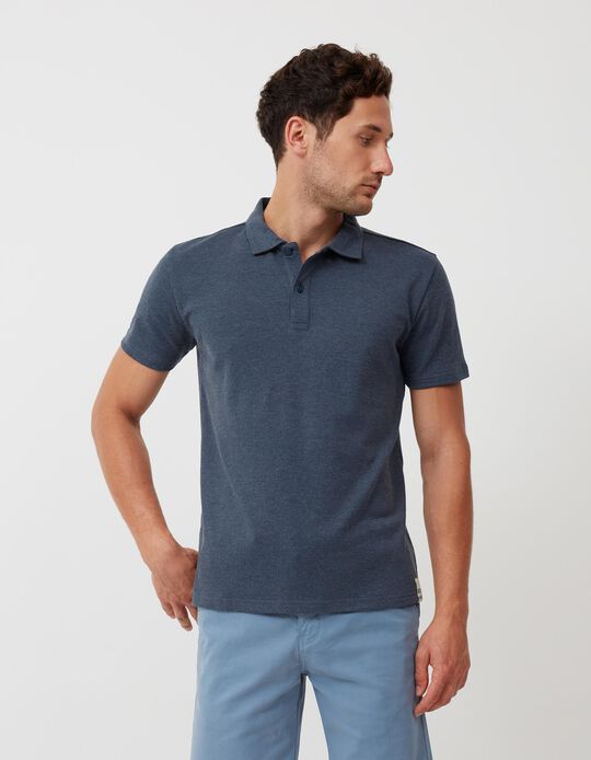 Technical Polo Shirt, Men, Dark Blue