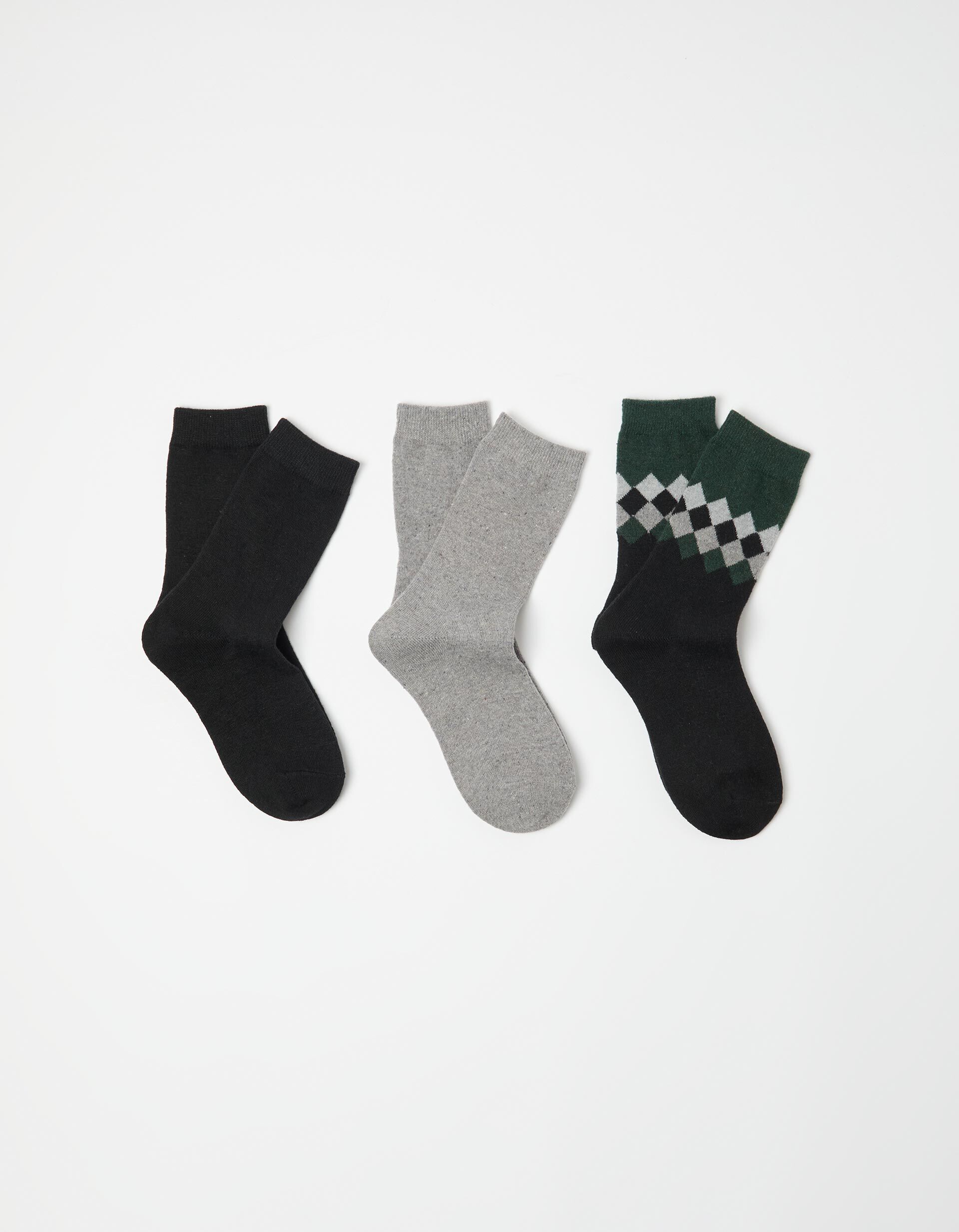 Comprar Online Pack 3 Pares de Meias, Homem, Verde