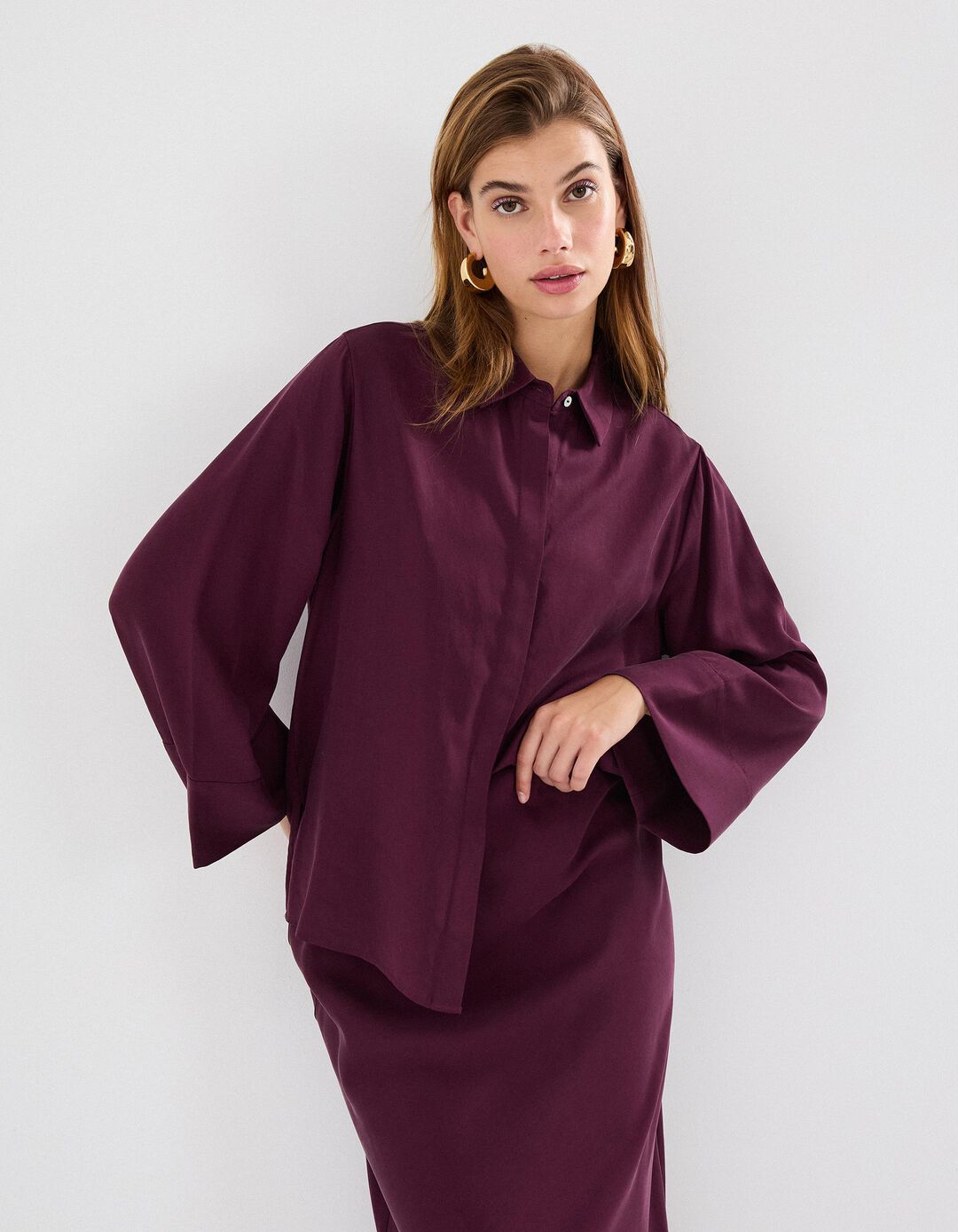 Camisa Liocel, Mulher, Roxo