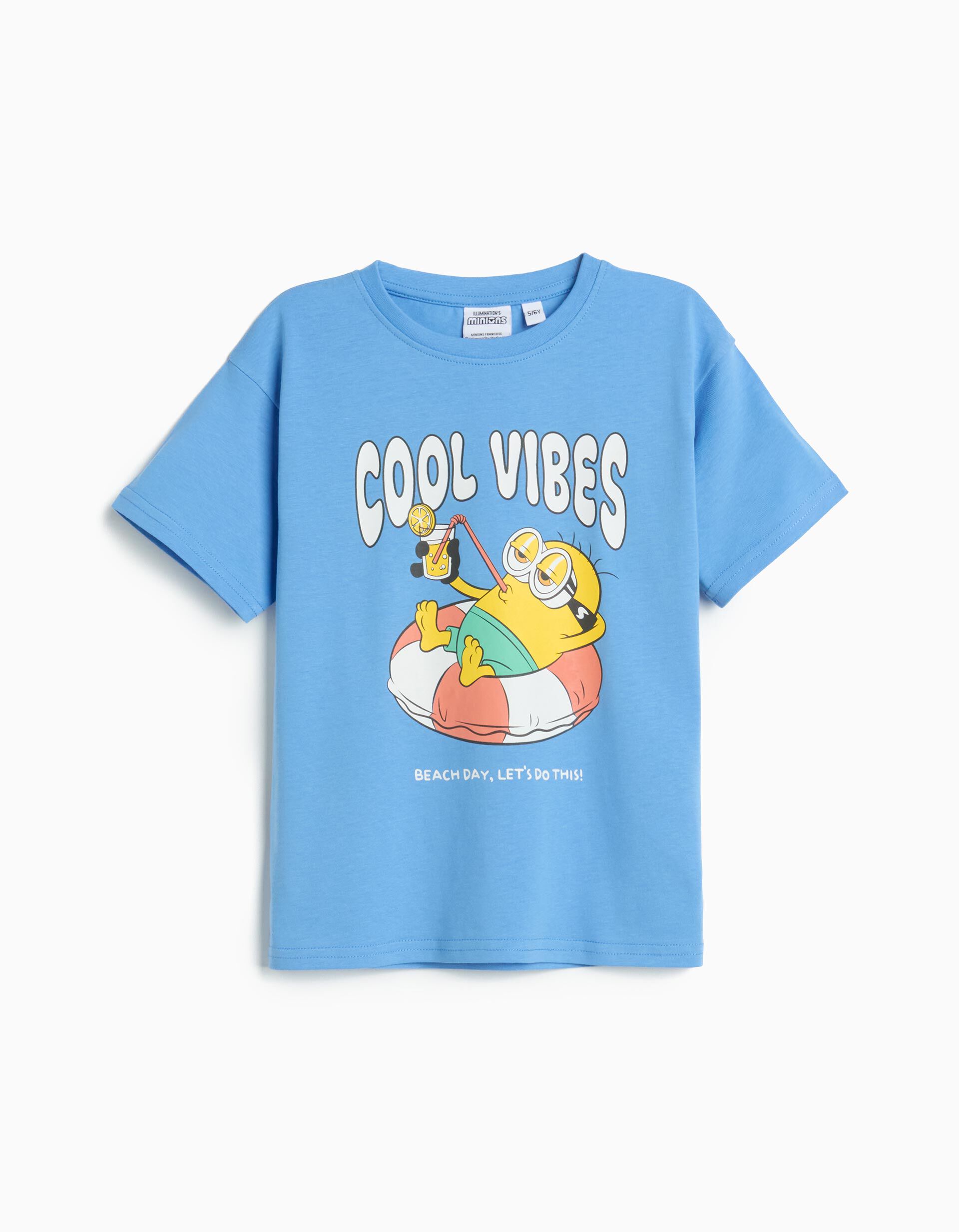Comprar Online T-shirt 'Minions', Menino, Azul Claro