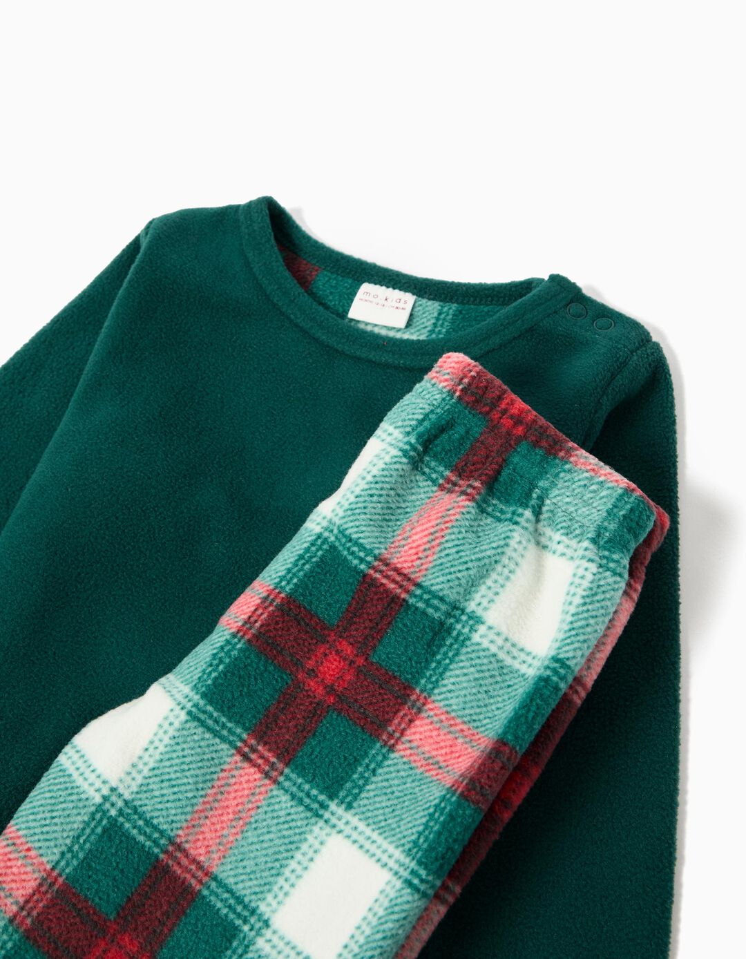 Pijama Polar de Natal, Menina, Verde Escuro