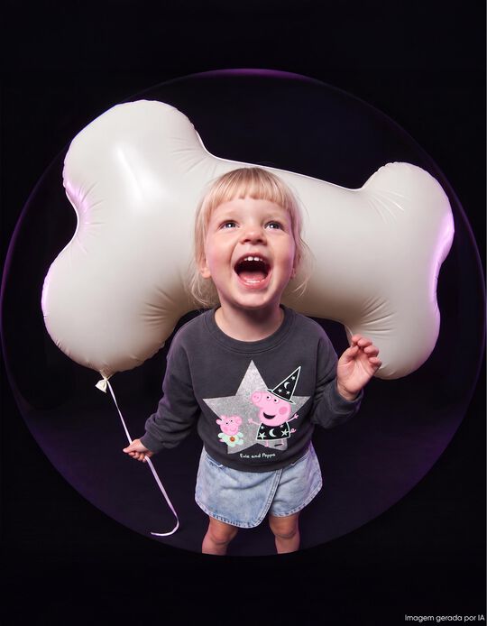 Comprar Online Sweatshirt De Felpa 'Peppa Pig', Menina, Cinzento Escuro
